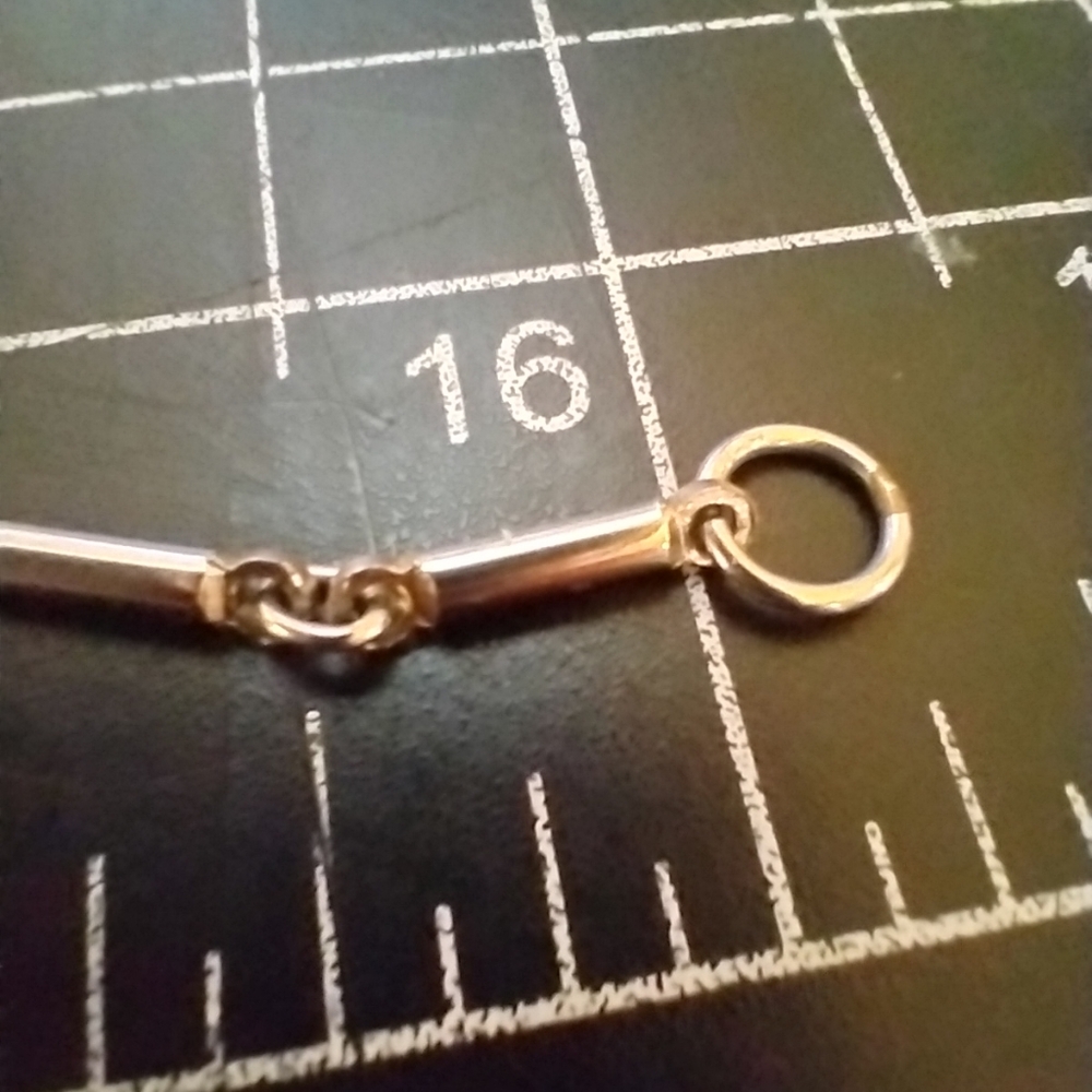 Vintage Link Bar Style Chain Necklace, 16 Inches Long, Silver Colour - Picture 5 of 6